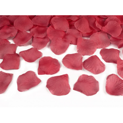 Konfety v tubě – lupeny růží, tmavě červené 80cm