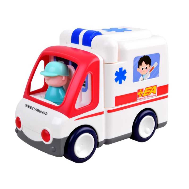 Interaktívne auto Sanitka s pacientom