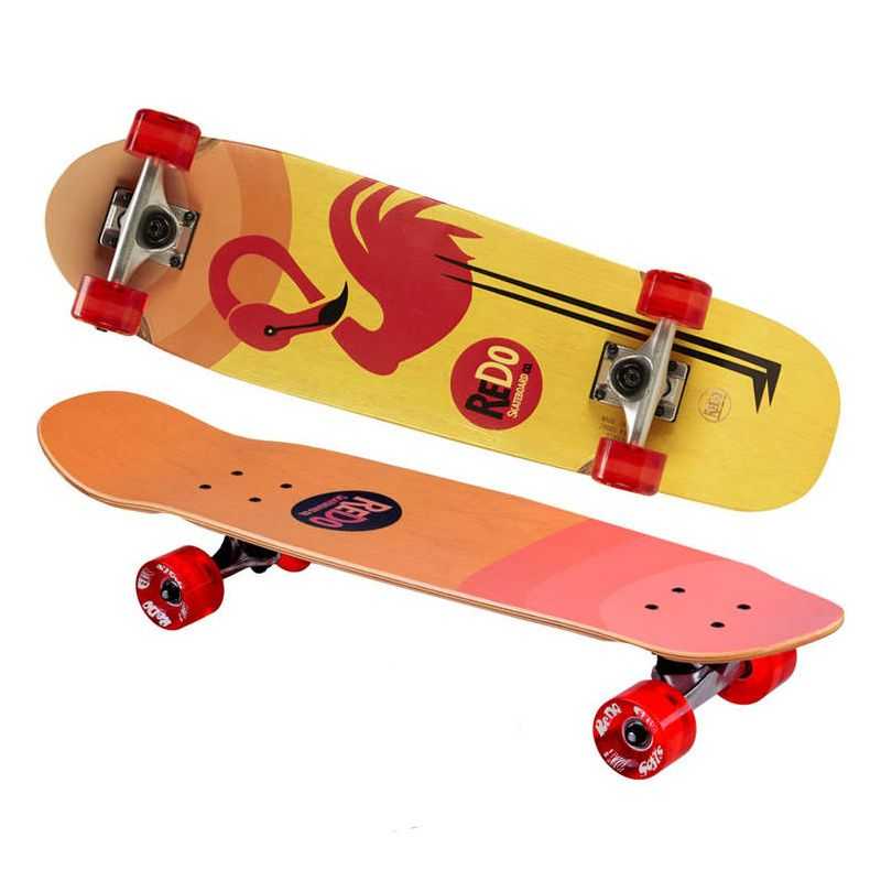 ReDo Dřevěný skateboard Flaming