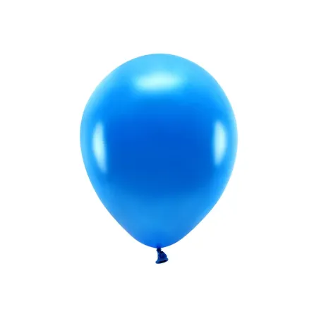 Balón ECO – metalický námornícka modrá, 30 cm
