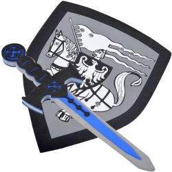 Pěnový meč s pěnovým štítem pro malého rytíře