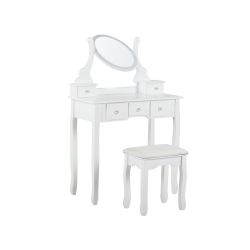 Elegantný retro toaletný stolík + taburetka