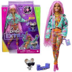 Barbie Extra štýlová bábika + myška DJ,