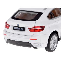 Kovové auto BMW X6 1:32, biele