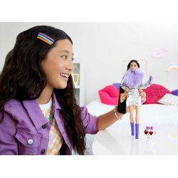 Barbie Extra štýlová bábika + psík Dalmatínec