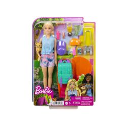 Bábika Barbie Malibu kempovanie + doplnky