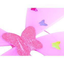 Kostým Víla so svietiacimi krídlami, svetlo-ružová