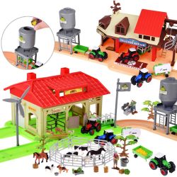 Veľká farma 125 prvkov – traktory, zvieratá
