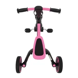Detský bicykel/trojkolka Happy Bike 3v1, ružový